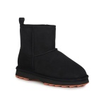 EMU Australia Winterstiefel Sharky Mini (Schafsfell, gezähnte Gummiaußensohle) schwarz Damen